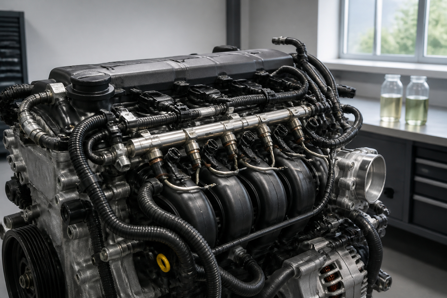 Kraftstoffsystem eines modernen Benzinmotors