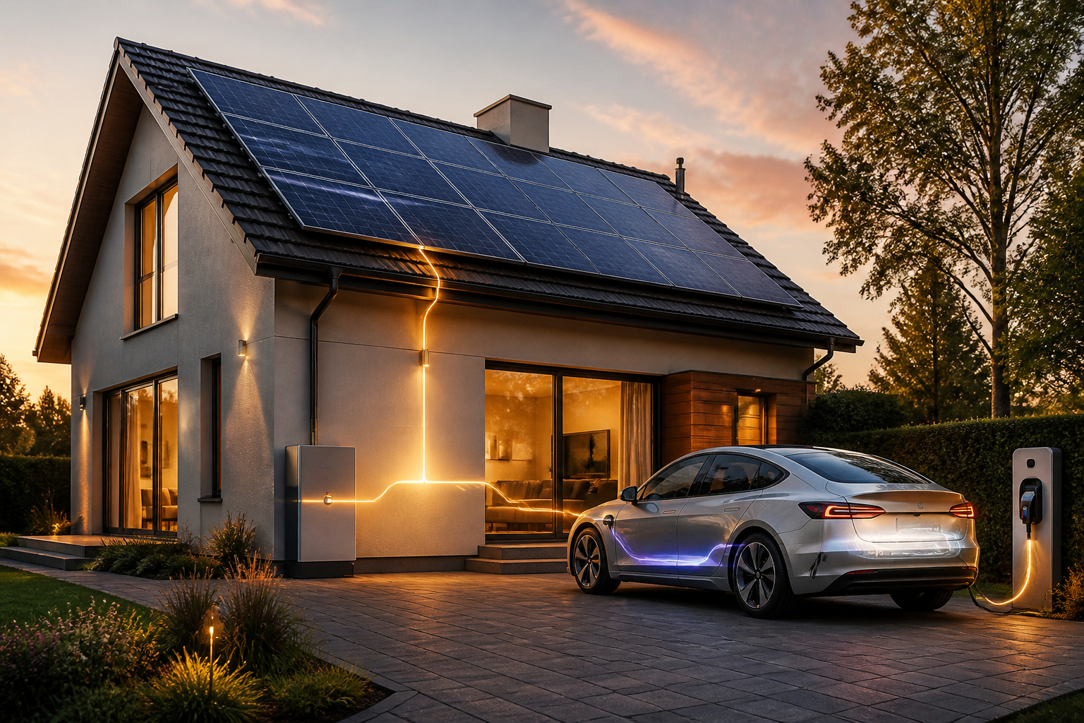 Bidirektionales Laden mit Elektroauto und Photovoltaikanlage