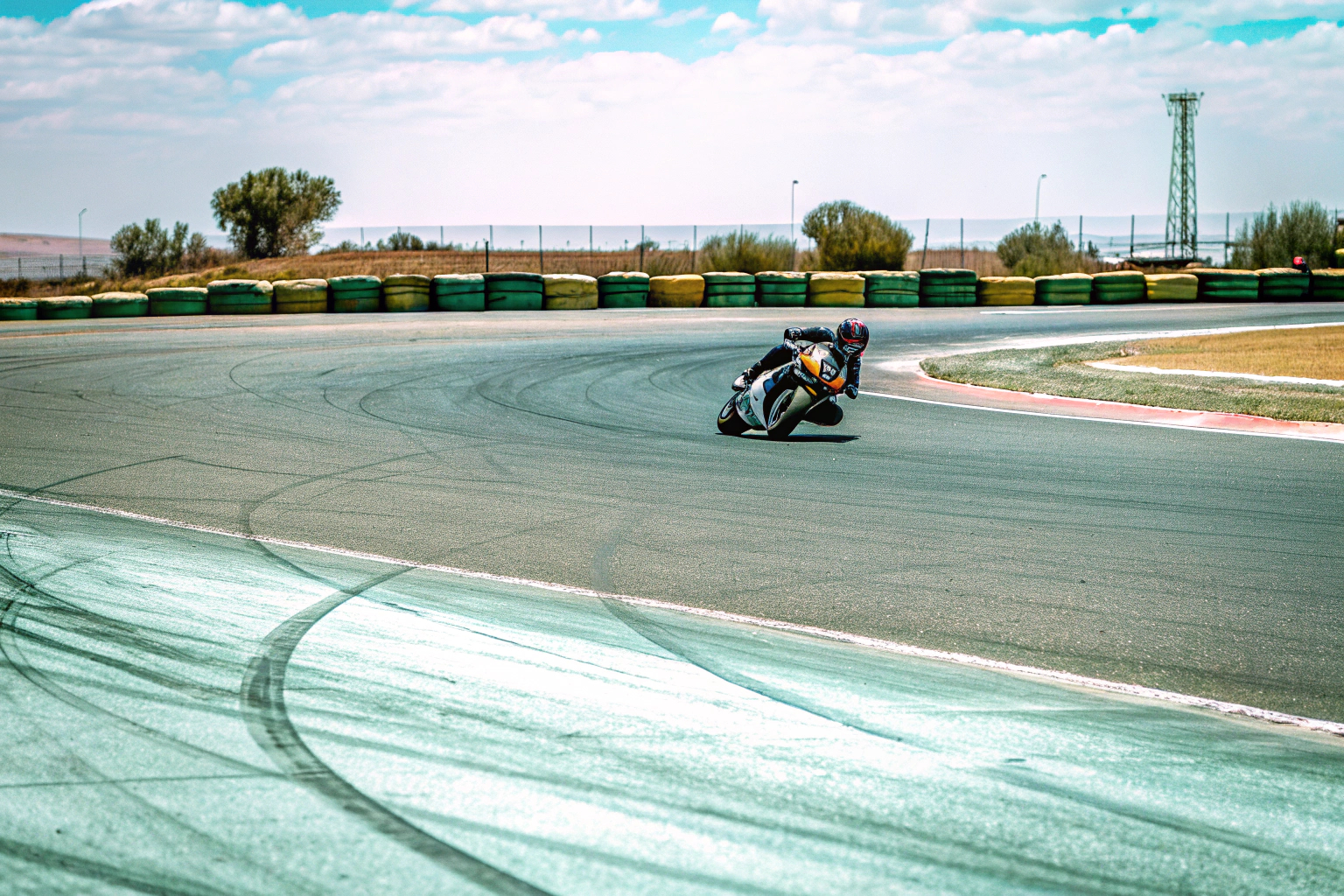 Motorradtraining auf Rennstrecke