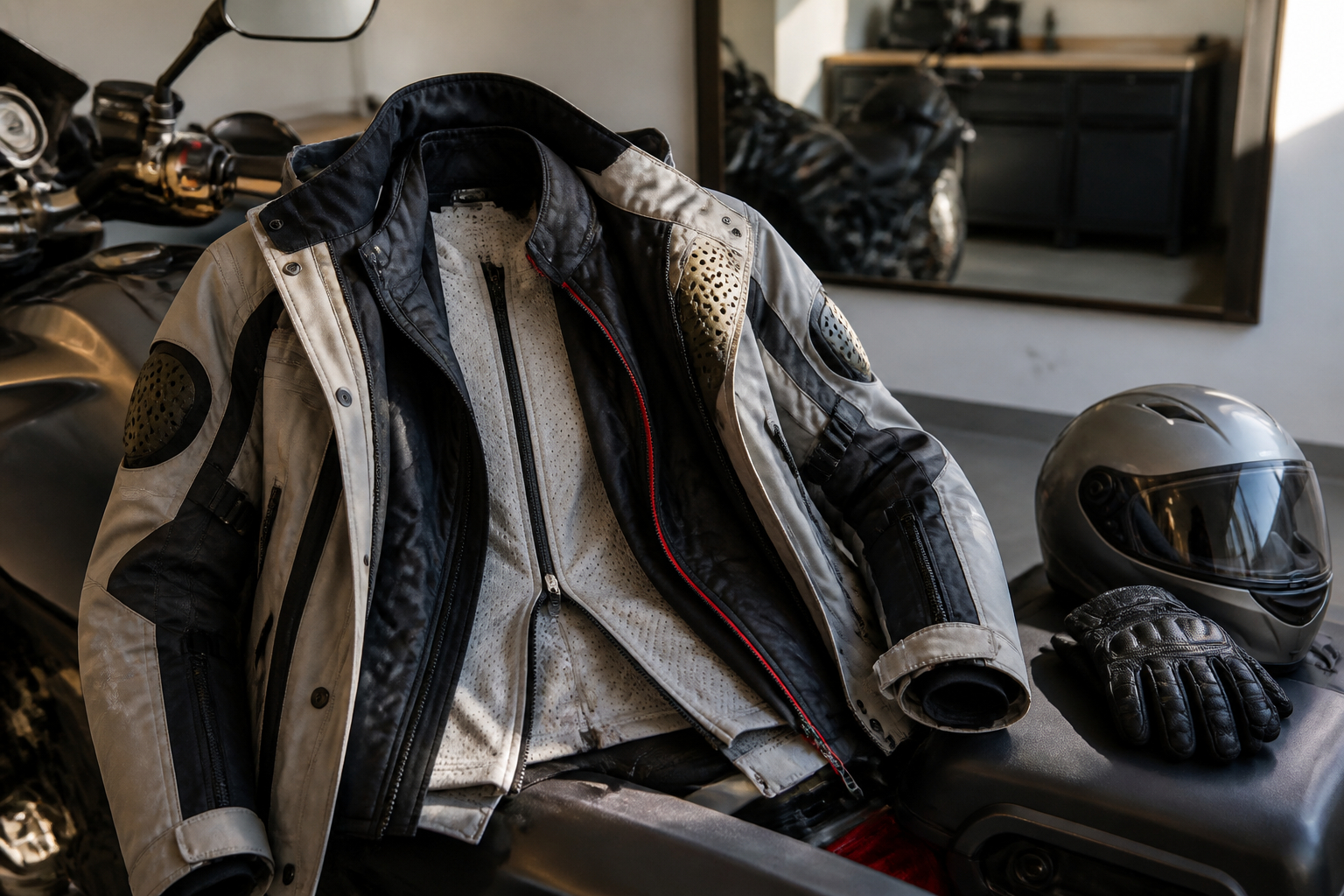Motorradbekleidung und Protektoren vor der Tour richtig prüfen