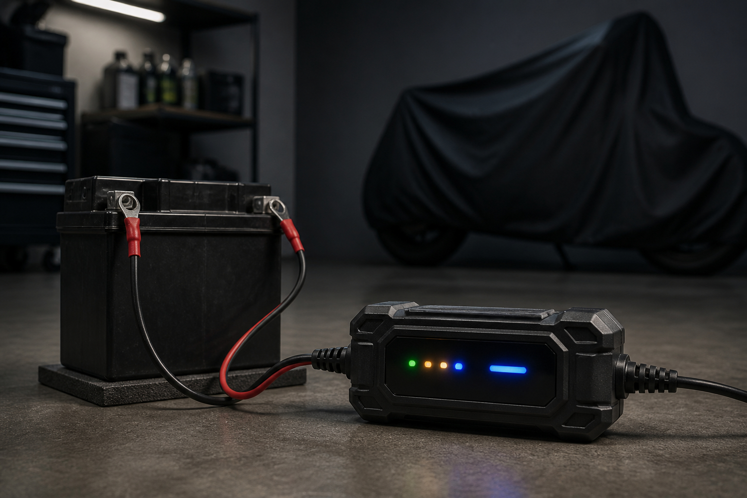 Intelligentes Motorradbatterie-Ladegerät mit Erhaltungsfunktion