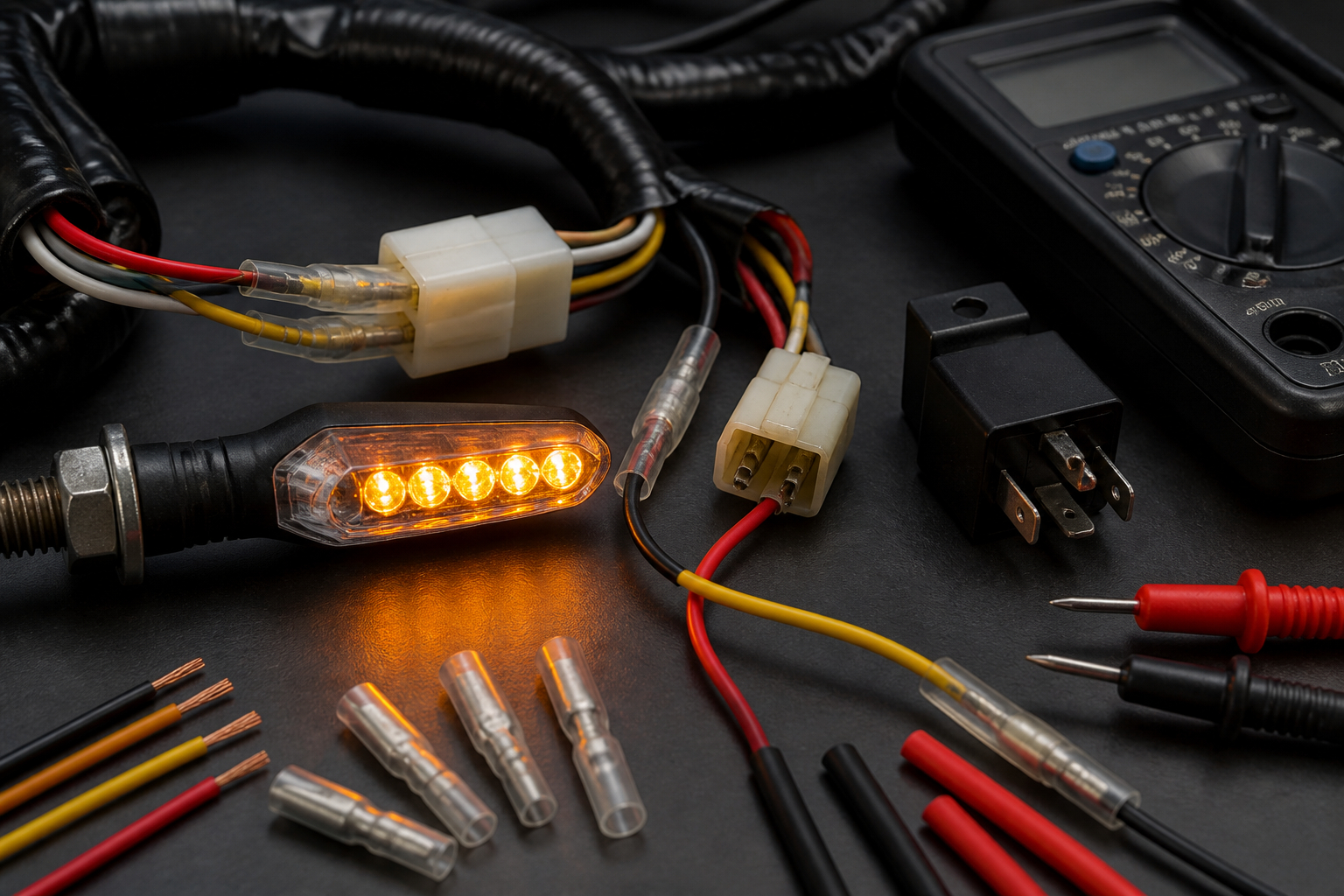 Fehlersuche bei LED-Blinkern am Motorrad