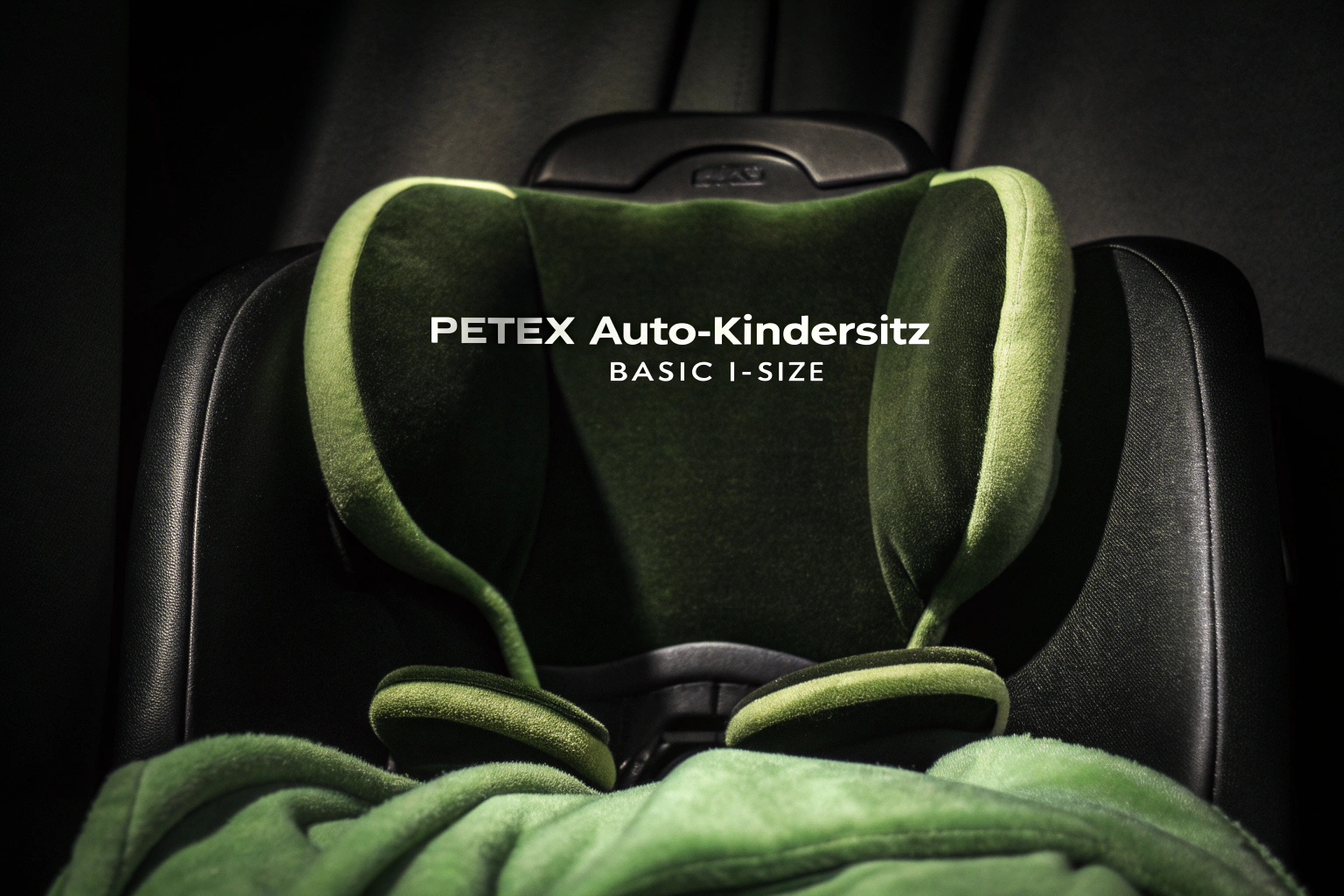 PETEX Auto-Kindersitz Basic i-Size mit verstellbarer Kopfstütze und abnehmbarer Rückenlehne PETEX Auto-Kindersitz Basic
