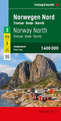 Norwegen Nord, Straßenkarte 1:400.000