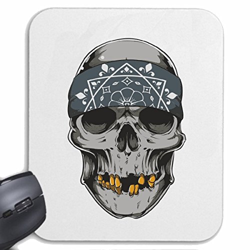 Mousepad (Mauspad) SKUL MIT GOLDZÄHNE