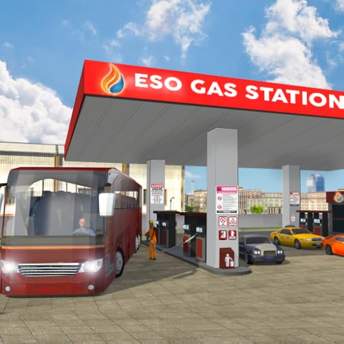 Klug Bus Waschen Bedienung 2019: Tankstelle Parkplatz & Fahren Simulator Spiele Kostenlos für Kinder