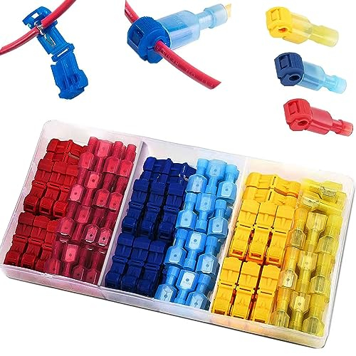 RUNCCI-YUN 120Pcs T-Tap Elektrische Steckverbinder