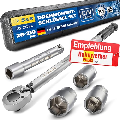 S&R Drehmomentschlüssel 28-210 Nm Set