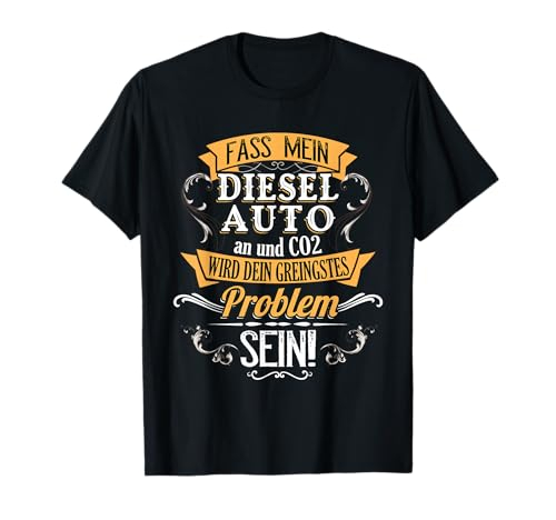 Herren lustiges Dieselauto CO-2 Spruch Dieselfahrer Geschenk T-Shirt