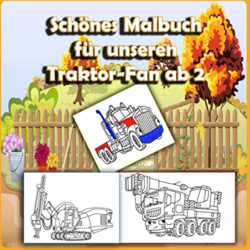 Schönes Malbuch für unseren Traktor-Fan ab 2