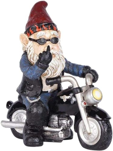 CHJIEJIE Gartenzwerg Motorrad