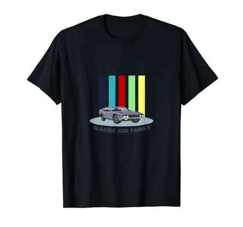 Klassisches Familienauto, lustiges Familien-Wohnmobil T-Shirt