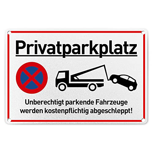 LEEPAT Warnschild Aluminium