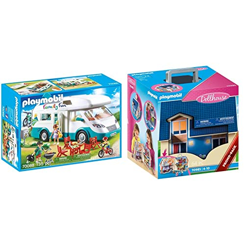 PLAYMOBIL Family Fun 70088 Familien-Wohnmobil & Dollhouse