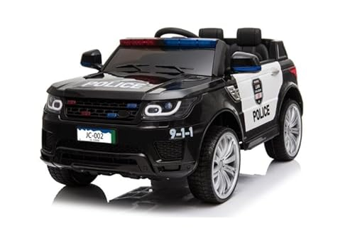 FINOOS Elektroauto für Kinder, Polizei, SUV, 12 V