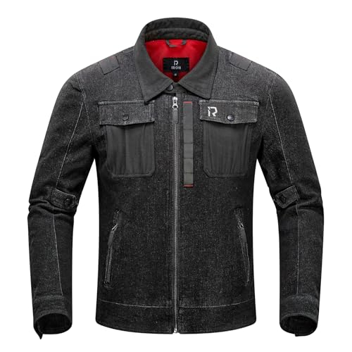 BORLENI Motorradjacke Denim Herren