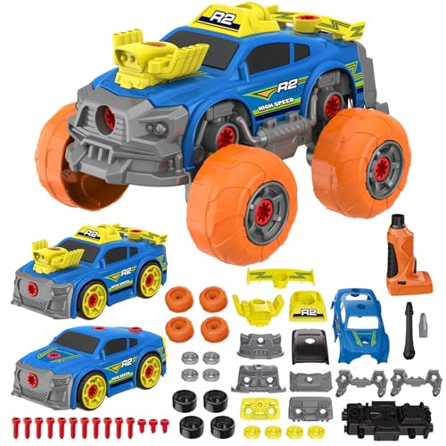 Shawe 3-in-1 Zerlegbares Auto Spielzeug