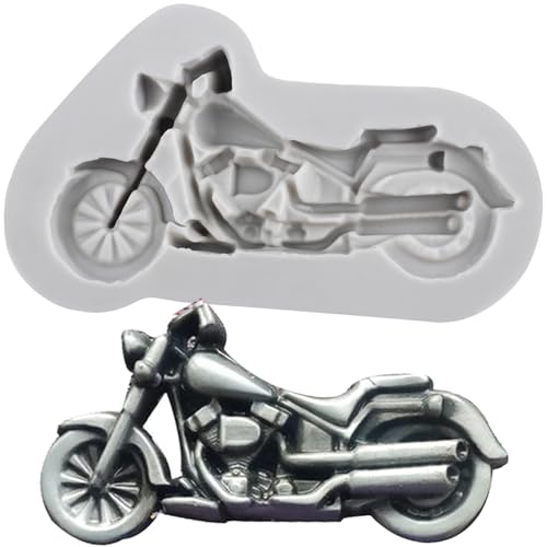 Sijiangmold Motorrad Fondantform Motorrad Schokolade Silikonformen