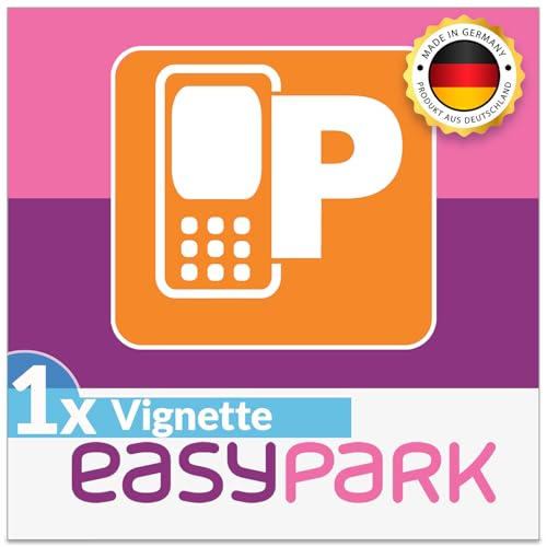 1x EASYPARK Aufkleber Easy Park Vignette APP Sticker