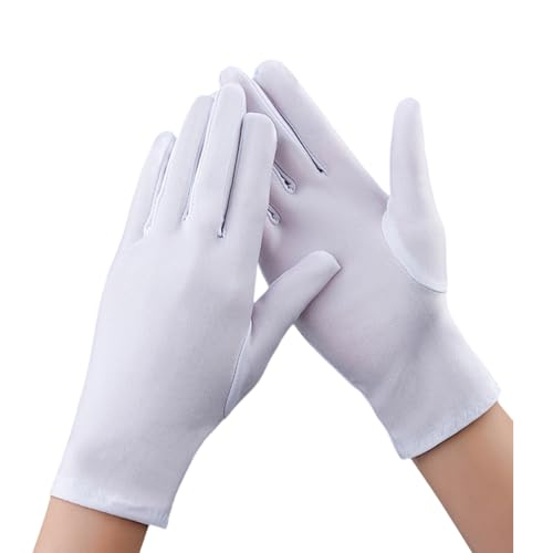 LIbgiubhy 2pcs Eigenschaften Präsentation Handschuhe Spandex Handschuhe Nylon Baumwollhandschuhe Für Inspektionsdienste Kostüm