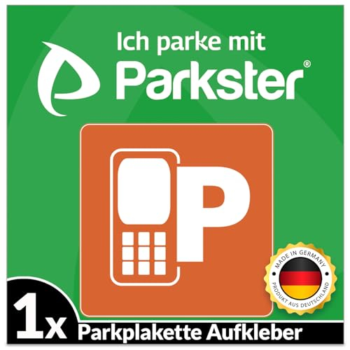 1x PARKSTER Plakette Aufkleber Parkplakette