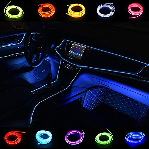 Kmruazre EL-Draht 2M/6FT führte flexible weiche Schlauch-Draht-Lichter