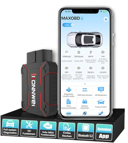 KONNWEI MAXOBD Diagnosegerät Bluetooth 5.2
