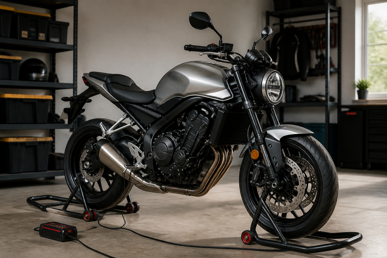 Motorrad richtig einwintern in der trockenen Garage