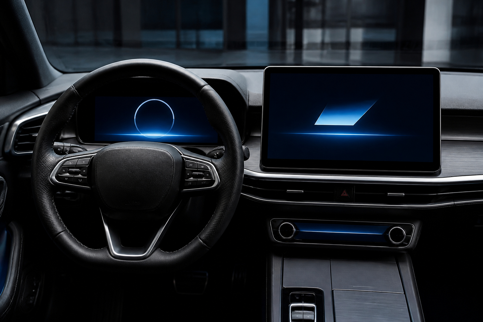 Software-Update im Auto auf dem Infotainmentdisplay