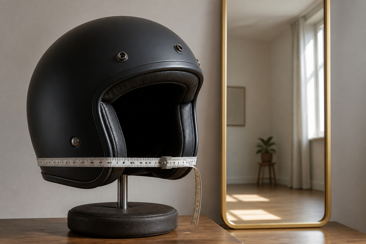 Kopfumfang für Motorradhelm richtig messen