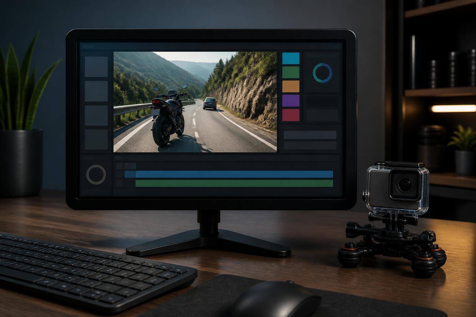 Datenschutz bei Actioncam Motorrad Videos Kennzeichen verpixeln