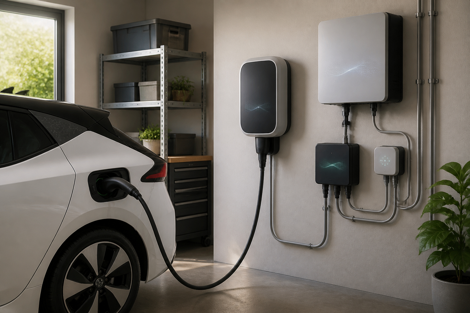 Hausenergiesystem mit bidirektionaler Wallbox und Smart Meter