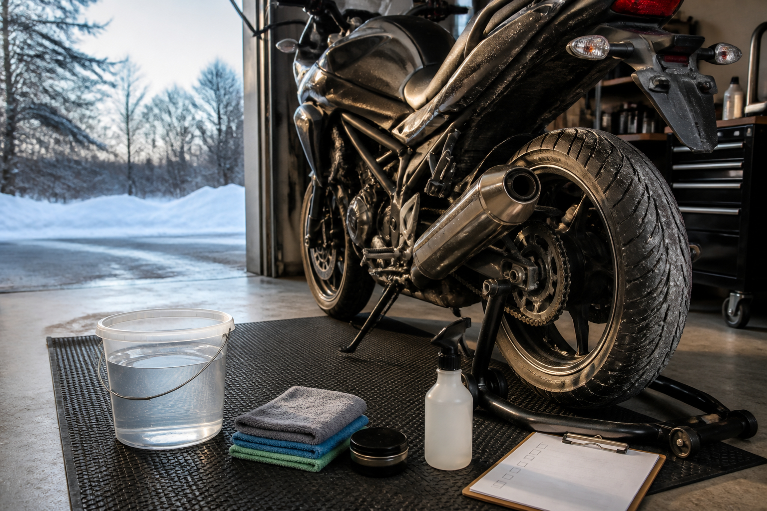 Motorrad Pflegeprodukte für den Winter