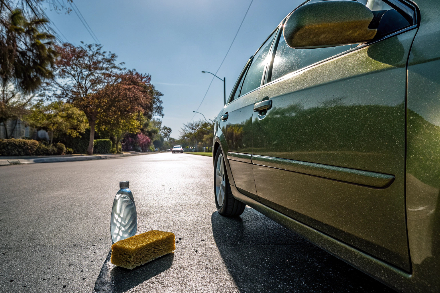 Reinigungsgel in Aktion