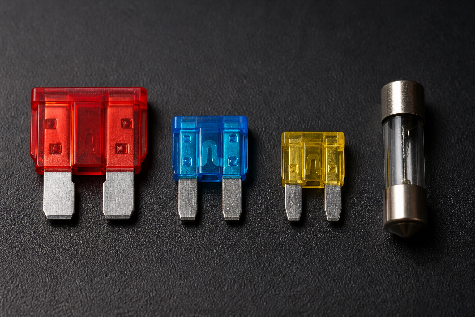 Vergleich von Standard Mini Micro und Torpedosicherungen
