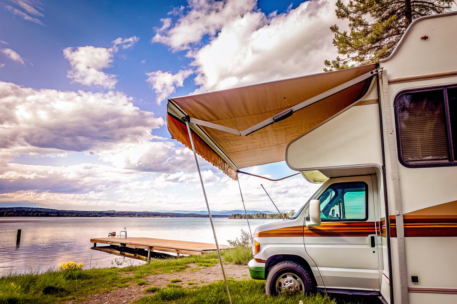 Wohnmobil am See
